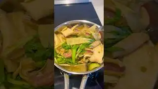 #Bamboo shoot curry with large squid😋