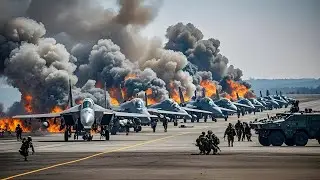 Полномасштабная война! 400 американских истребителей были превращены в пепел от самой смертоносной я