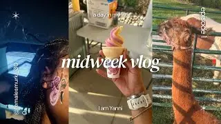 Mid-week vlog (petting animals, eating snacks, family time, ect.)