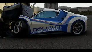 Watch What Happens When a Police Supercar Meets a Head On Crash!