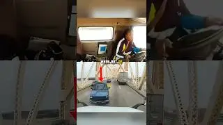 Truck Driver Has Incredible Luck #dashcam #truck #driving