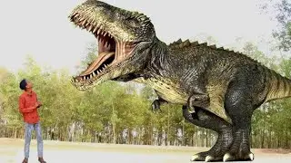 Jurassic park fan made short film part-2 || trex-chase part-2 || AllRounder vfx