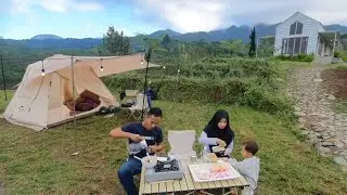 Not solo camping| relaxing camp with sound of nature and raindrop| Ancala integrated farm
