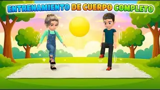 FUERTE Y MOVIMIENTO SALUDABLE: Entrenamiento de cuerpo completo para niños de 20 min