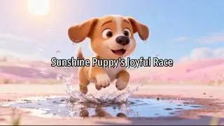 Sunshine Puppy&rsquo;s Joyful Race 🌈 | Fun Chase & Happy Beats for Kids | #wonderhopkids #SunshinePuppy