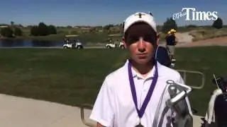 Coronado's Greg Yellin talks about his first place, 5-under 149, finish in the golf tournament held