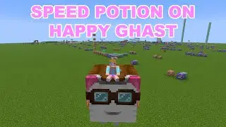 Использование командных блоков для активации эффекта скорости в игре Happy Ghast