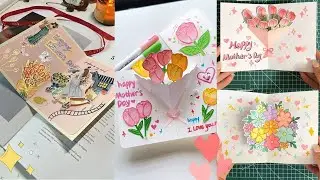 DIY Handmade 3D Mother&rsquo;s Day Cards | Cute Foldable Pop-Up Flower Card Ideas