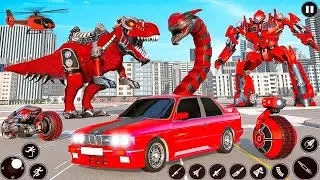 US Police Car Robot Transform Drone Wars Games 2023 | Android iOS Gameplay