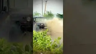 Mahindra Thar Water Crossing 😱 #shorts #offroad #thar #watercrossing