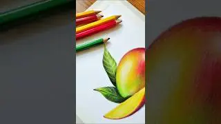 How to Shad Mango 🥭😋 #art #mango #mangodrawing #shorts #easypainting #artideas