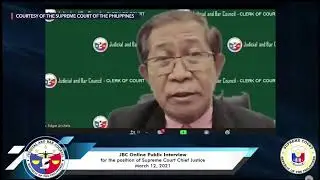 JBC interviews of Supreme Court chief justice applicants