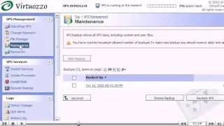How to backup and restore your VPS