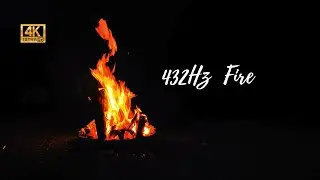 3 HOURS | MEDITATIVE FIRE | 4K | 432 HZ | HEALING MUSIC VIDEO