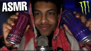 ASMR ~ TRYING MONSTER ENERGY DRINKS! *Tingly Drinking Sounds* (PT2)