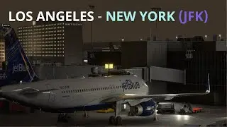 LOS ANGELES - JFK + ATPLQ - Fenix A320 - SayIntentions.ai - MSFS2024