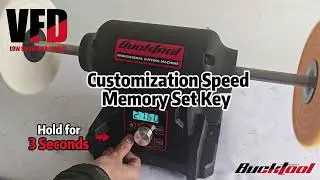 BUCKTOOL 1HP VFD Variable Speed Bench Buffer Polisher | Smooth, Powerful & Professional Polishing