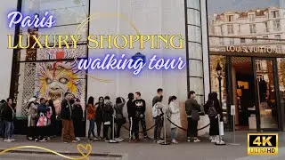 [4K] Paris Luxury Shopping Walking Tour: Most Exclusive Fashion Streets & Iconic Landmarks! 🛍️👠