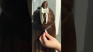 Быстрая установка невидимых накладных прядей на заколках #clipins #clipinhairextensions #clipon #...