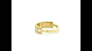 The Reese | Baguette Diamond Half Eternity Ring | Ready To Ship