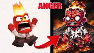 Inside Out 2 special zombie version all characters Joy,Anger,Sadness || Toad Quiz