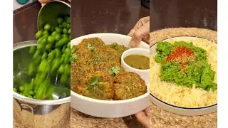 Frozen Matar Ka Breakfast 🫛 Frozen Green Peas Cutlet | #lifeofparichiya