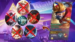 HAYABUSA CARRYING RANDOMS IN RISING CHALLENGE THIS NEW SEASON -MLBB 🥷🥷🥷