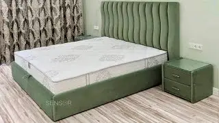 Кровать двуспальная в салатовом цвете 🌊 Флоу Премиум / Flow Premium