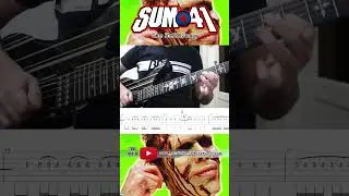 Sum 41 - The Hell Song (Guitar Solo Cover + TABS) #Shorts