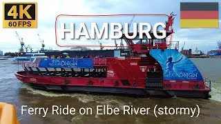 HAMBURG, Germany 🇩🇪 | 2023 | 4K&middot;60p | Sailing HADAG Ferry from Landungsbr&uuml;cken to Altona