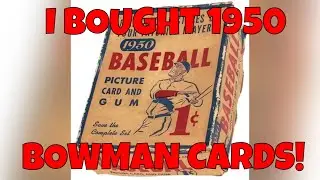 Я купил несколько бейсбольных карточек Bowman 1950 года! (И другие почтовые отправления, например...