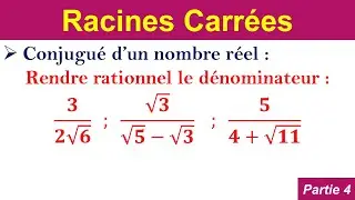 racines carrées : expression conjuguée , partie 4 , 3AC