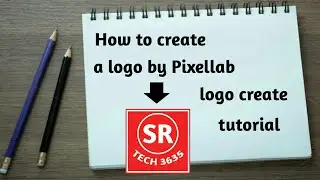 How to create a youtube profile logo by pixellab | logo making tutorial | SR TECH 3635