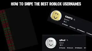 HOW TO SNIPE THE BEST ROBLOX USERNAMES IN 2025!