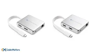 Cable Matters Pro Series USB-C Multiport Hub with Dual DisplayPort / HDMI