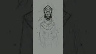 #digitalpainting  #speedpaint #sketch #procreate #digitalart quick sketch iteration for a celestial
