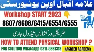 Teaching practice 8608 / 8607 / 6415 / 6554 / 6555 physical workshop start 2023 | 8608 workshop 2023