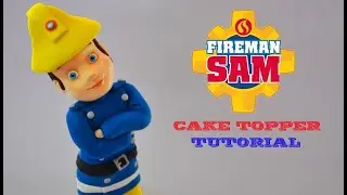 SAM FIREMAN CAKE TOPPER TUTORIAL - TORTA SAM IL POMPIERE FIMO PASTA DI ZUCCHERO FONDANT BISCUIT