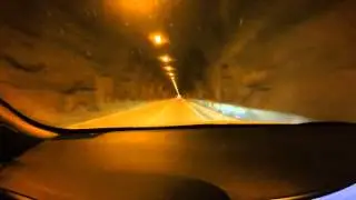 Driving through Wawona Tunnel