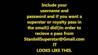 (No music)FREE STARDOLL SUPERSTAR PASS! NO DOWNLOAD OR PROXY!