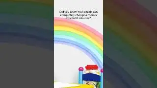 Large Half Rainbow Wall Decals &ndash; Modern Colorful Kids Room Decor, Waterproof PVC Stickers for Bedroo