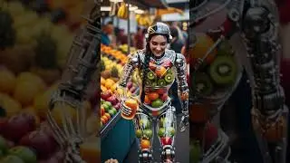 Tropical Fruit Punch Dispenser Robot Serving Refreshing Drinks Fast