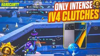 INSANE FASTEST 1V4 CLUTCHES🔥 POCO X6 PRO | 5 FINGER+FULL GYRO🤯120 FPS?? |PUBG/BGMI