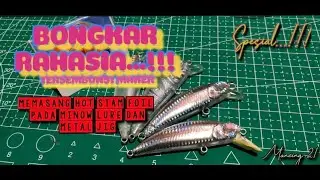 BONGKAR RAHASIA‼️ pemasangan Hot Stam Foil pada Minow Lure