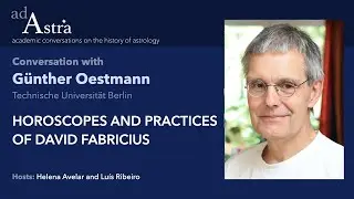 Horoscopes and practices of David Fabricius with G&uuml;nther Oestmann