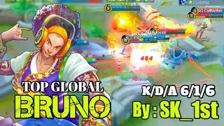 Bruno Top Global 2020, Bruno New Update 2020, Bruno New Build 2020, By SK_1st | Mobile Legends