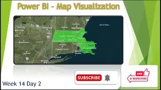 Power BI - Creating Map Visualization (Week 14 Day 2) | DAX-CALCULATE() function | Creating Measure
