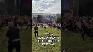 Attila fans run head first into a Wall Of Death at Aftershock Festival 2025