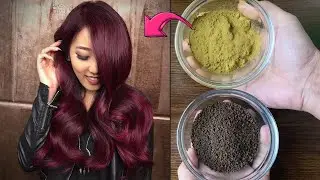 Burgundy Hair Color| Winter Henna Hair Mask, Stop hair fall & Get Glossy Hair