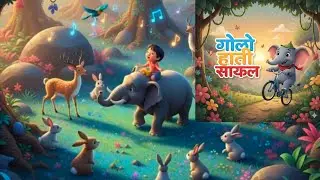 &ldquo;गोलू हाथी साइकिल&rdquo; Funny Elephant Ride #cartoon #cartoonforkids #cartoonvideo #anime #animals Ai 